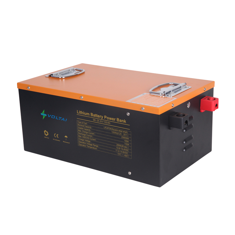 24V 100Ah Deep Cycle Lithium Battery na may BMS