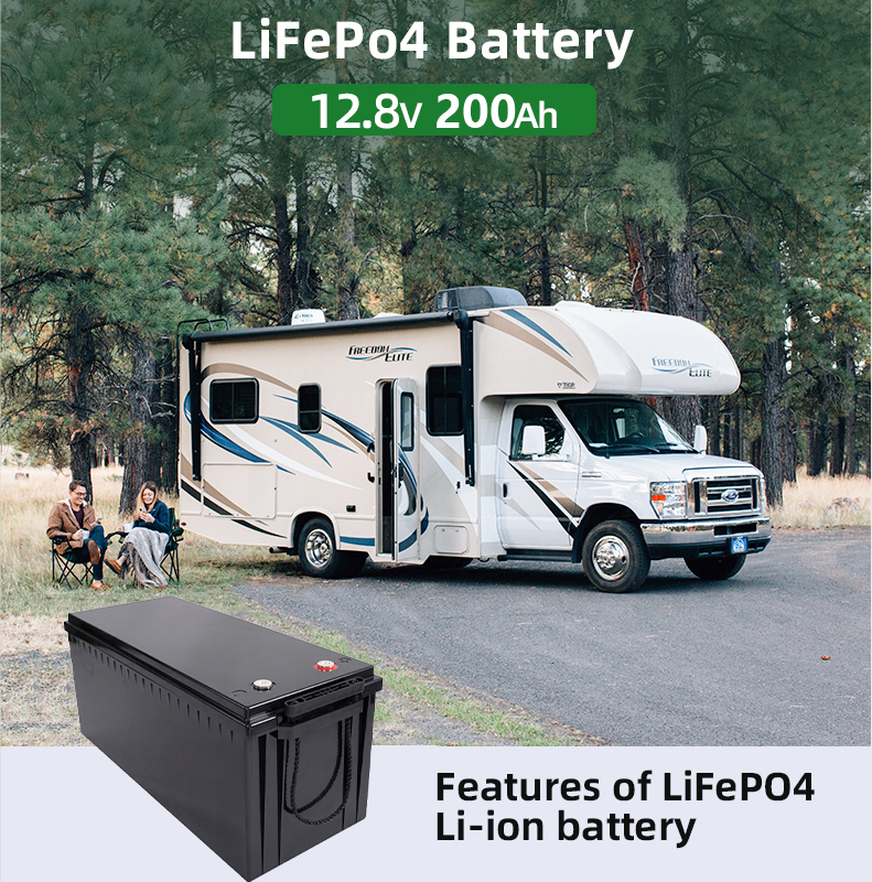 LiFePO4 12V 200Ah Lithium-ion ဘက်ထရီ ထုပ်ပိုး