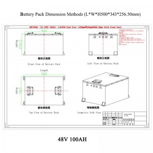 48V 100Ah Lifepo4 Golf Cart Battery