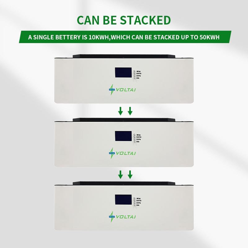 51.2V 100Ah/200Ah Stapelbare LiFePO4-battery