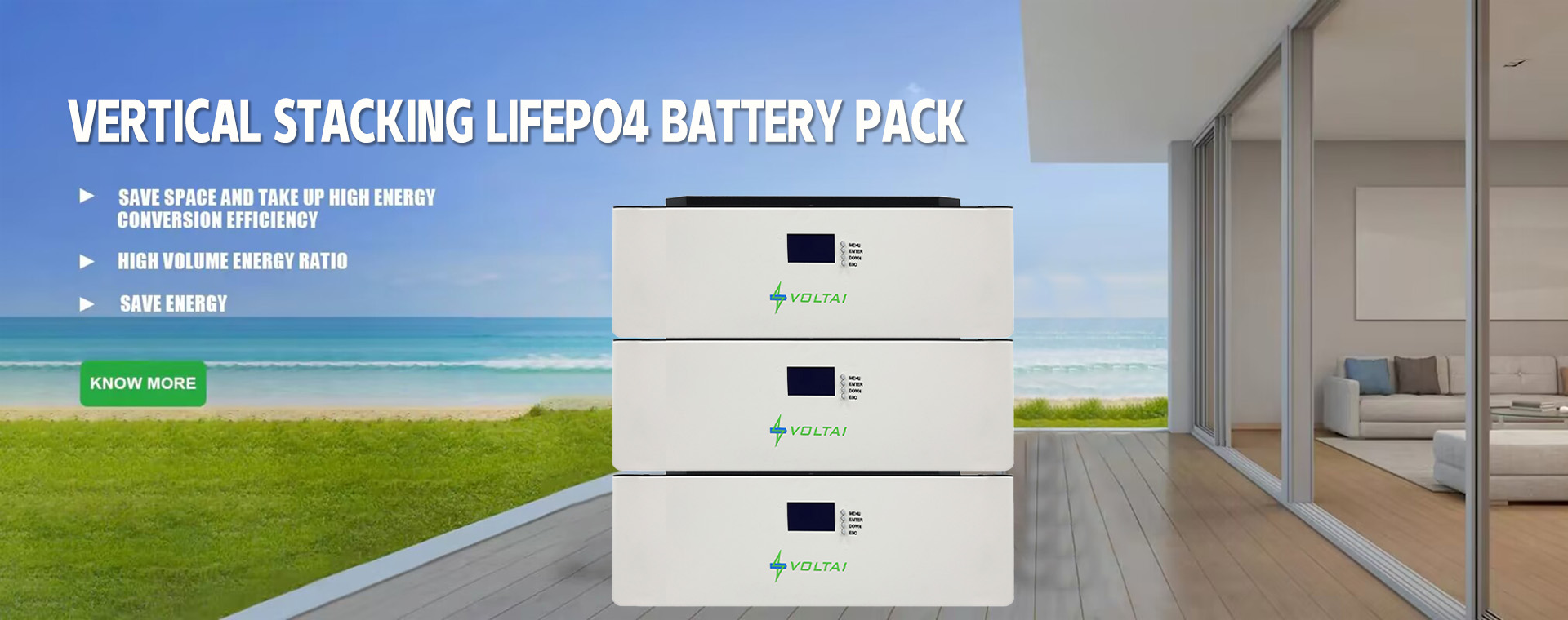 Vertical Stacking Battery