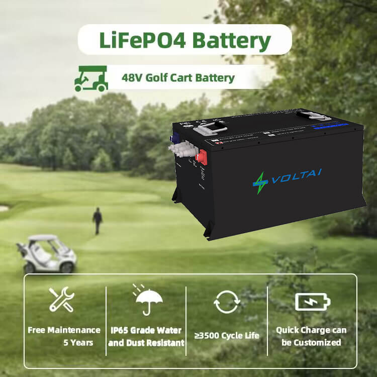 48V 72V Lifepo4 Golf Cart Battery Pack With BMS