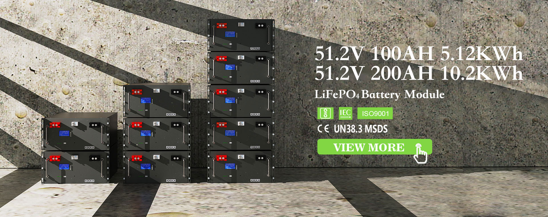 batterie de montage en rack serveur